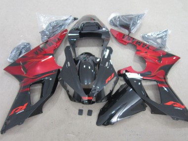Descuento Carenados Moto Yamaha YZF R1 2000-2001 - Rojo Negro Brillante