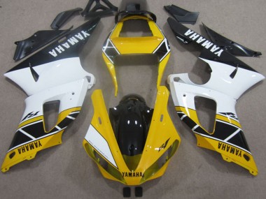 Descuento Carenados Moto Yamaha YZF R1 2000-2001 - Amarillo Blanco Negro