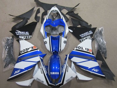 Descuento Carenados Moto Yamaha YZF R1 2000-2001 - Blanco Azul Negro ENEOS