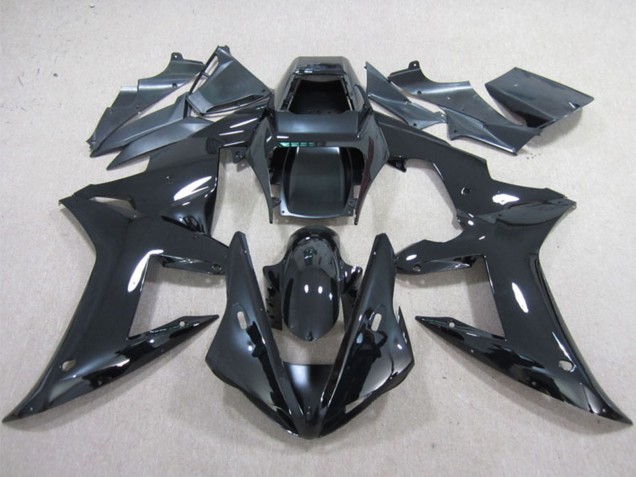 Descuento Carenados Moto Yamaha YZF R1 2002-2003 - Negro Brillante Plain