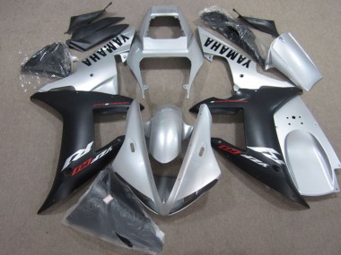 Descuento Carenados Moto Yamaha YZF R1 2004-2006 - Plata Negro Mate
