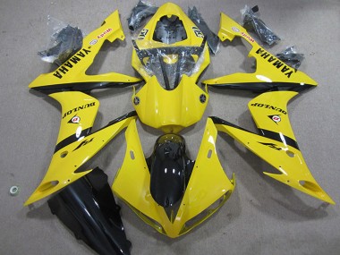 Descuento Carenados Moto Yamaha YZF R1 2004-2006 - Amarillo Negro Brillante Dunlop