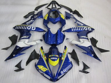 Descuento Carenados Moto Yamaha YZF R1 2004-2006 - Azul Amarillo Blanco Go 46