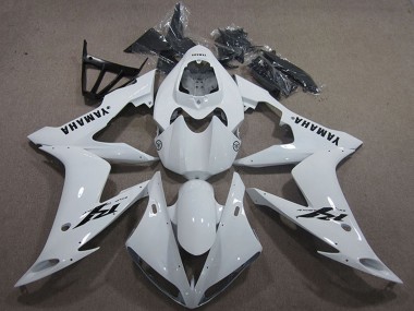 Descuento Carenados Moto Yamaha YZF R1 2004-2006 - Blanco Negro Calcomanía