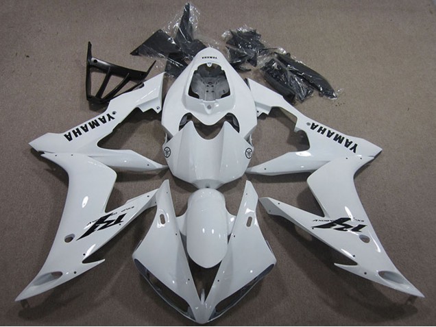 Descuento Carenados Moto Yamaha YZF R1 2004-2006 - Blanco Negro Calcomanía