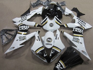 Descuento Carenados Moto Yamaha YZF R1 2004-2006 - Blanco Negro Lucky Strike