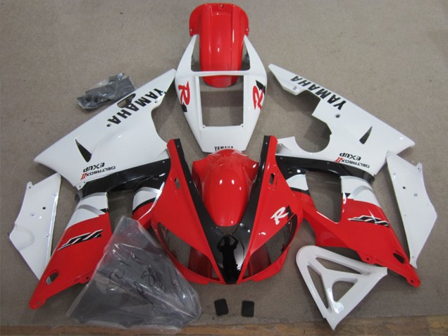 Descuento Carenado Moto Yamaha YZF R1 2009-2011 - Blanco Rojo Negro