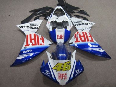 Descuento Carenados Moto Yamaha YZF R1 2009-2011 - Blanco Azul Rojo Fiat 46