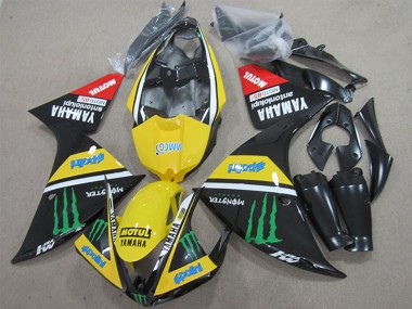 Descuento Carenados Moto Yamaha YZF R1 2009-2011 - Amarillo Blanco Negro Rojo Verde Motul Monstruo