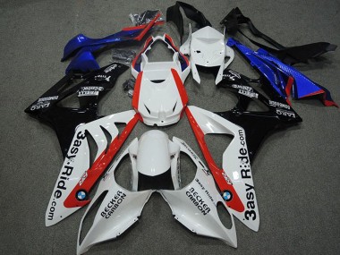 Descuento Carenados Moto BMW S1000RR 2009-2014 - Blanco Rojo Azul Negro Brillante Becker Carbon