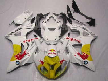 Descuento Carenados Moto BMW S1000RR 2009-2014 - Blanco Amarillo Rojo Bull