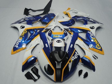 Descuento Carenados Moto BMW S1000RR 2009-2014 - Blanco Amarillo Azul Negro Mate OroBet