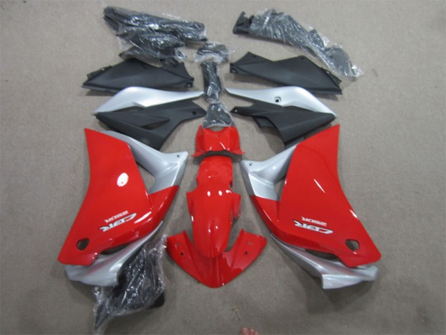 Descuento Carenados Moto Honda CBR125R 2011-2016 - Plata Rojo Negro Mate