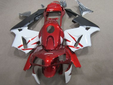 Descuento Carenados Moto Honda CBR600RR 2003-2004 - Rojo Blanco Negro Mate