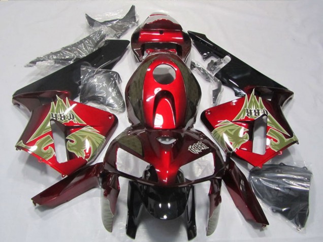 Descuento Carenado Moto Honda CBR600RR 2005-2006 - Negro Rojo