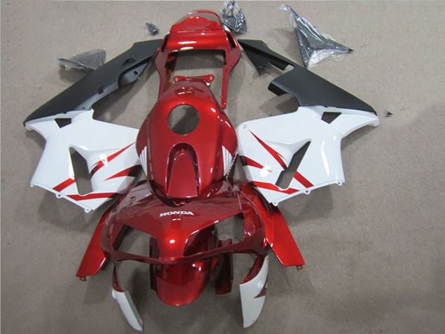 Descuento Carenado Moto Honda CBR600RR 2005-2006 - Rojo Blanco Negro