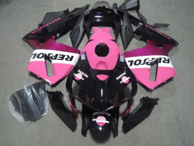 Descuento Carenados Moto Honda CBR600RR 2005-2006 - Negro Brillante Rosa Repsol
