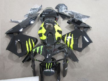 Descuento Carenados Moto Honda CBR600RR 2005-2006 - Negro Brillante Verde Monstruo