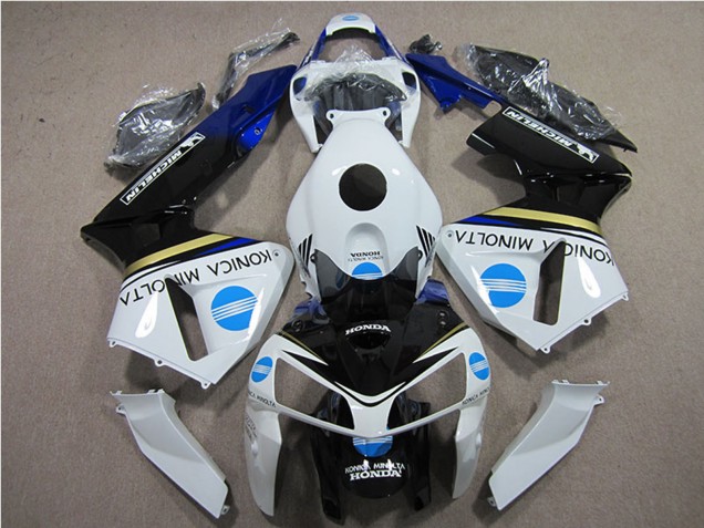 Descuento Carenados Moto Honda CBR600RR 2005-2006 - Blanco Azul Amarillo Negro Brillante Konica Minolta