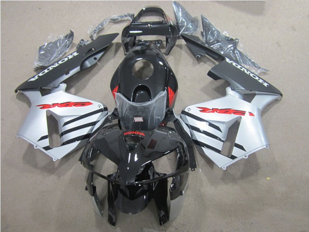 Descuento Carenados Moto Honda CBR600RR 2005-2006 - Negro Brillante Plata Rojo