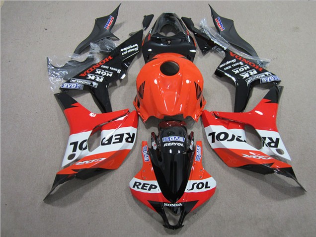 Descuento Kits Carenados Moto Honda CBR600RR 2007-2008 - Naranja Blanco Rojo Negro Brillante Repsol