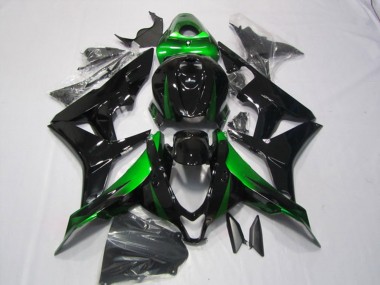 Descuento Kits Carenados Moto Honda CBR600RR 2007-2008 - Verde Negro Brillante