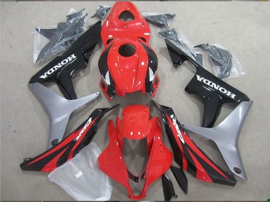 Descuento Carenado Moto Honda CBR600RR 2007-2008 - Plata Rojo Negro Brillante