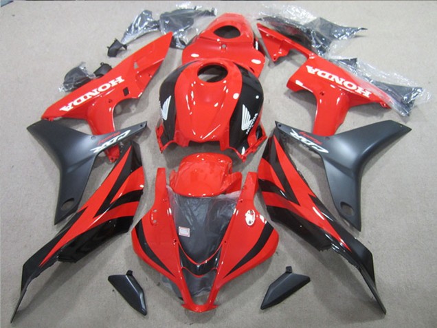 Descuento Carenados Moto Honda CBR600RR 2007-2008 - Rojo Negro Brillante Negro Mate
