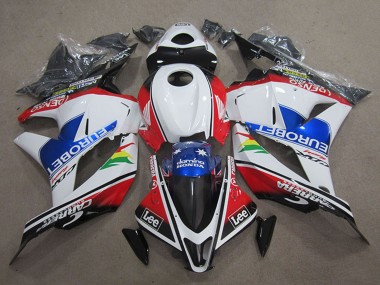 Descuento Carenados Moto Honda CBR600RR 2009-2012 - Blanco Rojo Azul EuroBet Lee
