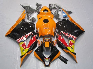 Descuento Carenados Moto Honda CBR600RR 2009-2012 - Naranja Amarillo Negro Brillante Rojo Bull