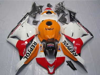 Descuento Kits Carenados Moto Honda CBR600RR 2009-2012 - Naranja Blanco Rojo Negro Brillante Repsol