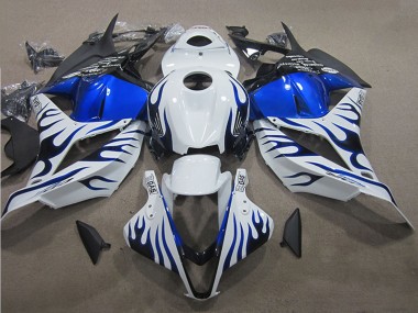 Descuento Carenados Moto Honda CBR600RR 2009-2012 - Blanco Azul Llama