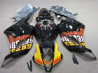 Descuento Carenados Moto Honda CBR600RR 2009-2012 - Amarillo Negro Brillante Rojo Rossi