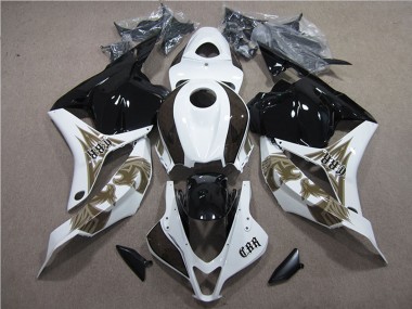 Descuento Kits Carenados Moto Honda CBR600RR 2009-2012 - Blanco Negro Brillante