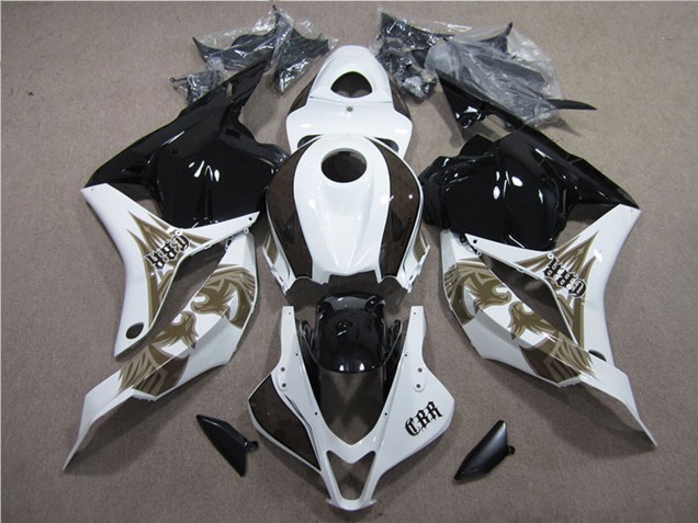 Descuento Kits Carenados Moto Honda CBR600RR 2009-2012 - Blanco Negro Brillante