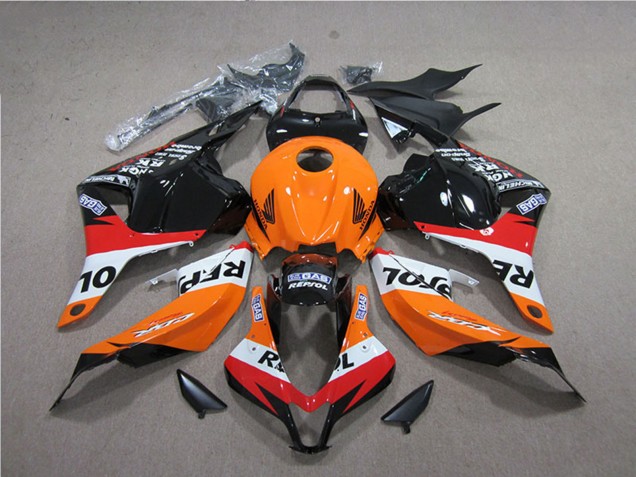 Descuento Carenados ABS Honda CBR600RR 2009-2012 - Naranja Blanco Rojo Negro Brillante Repsol