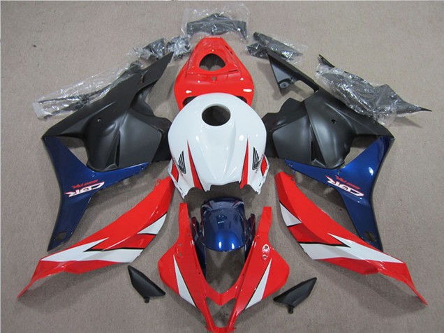 Descuento Carenado Moto Honda CBR600RR 2009-2012 - Blanco Rojo Azul Negro Mate