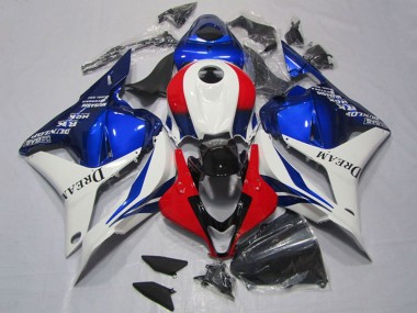 Descuento Carenados Moto Honda CBR600RR 2009-2012 - Blanco Rojo Azul Dream