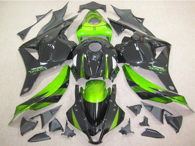 Descuento Carenado Moto Honda CBR600RR 2009-2012 - Verde Negro Brillante