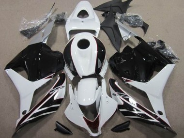 Descuento Kits Carenado Moto Honda CBR600RR 2009-2012 - Blanco Negro Brillante