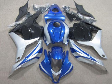 Descuento Carenados Moto Honda CBR600RR 2009-2012 - Plata Azul Negro Brillante Raya