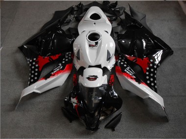 Descuento Carenado Moto Honda CBR600RR 2009-2012 - Blanco Rojo Negro Brillante