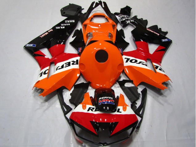 Descuento Kits Carenados Moto Honda CBR600RR 2013-2023 - Naranja Blanco Rojo Negro Brillante Repsol