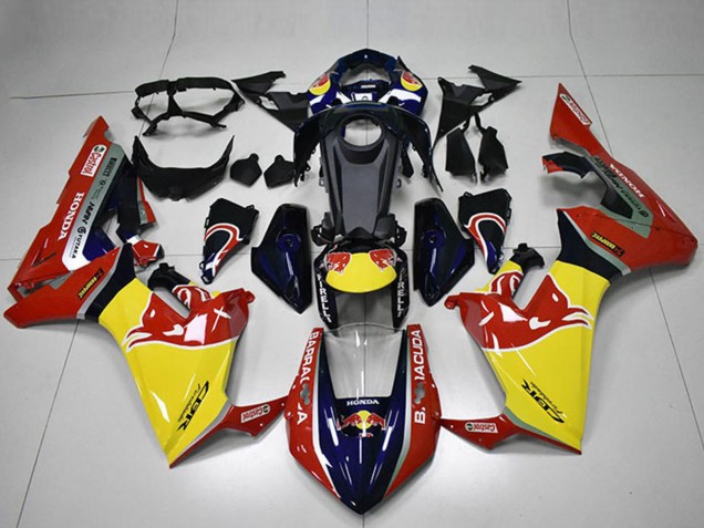 Descuento Carenados Moto Honda CBR1000RR 2017-2023 - Azul Amarillo Negro Brillante Rojo Bull