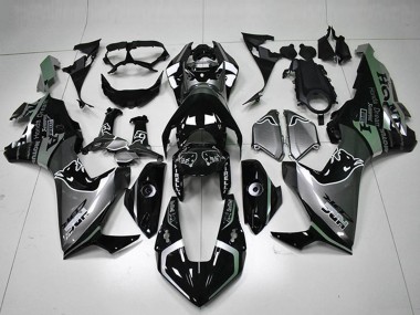 Descuento Carenados Moto Honda CBR1000RR 2017-2023 - Plata Negro Brillante HRC