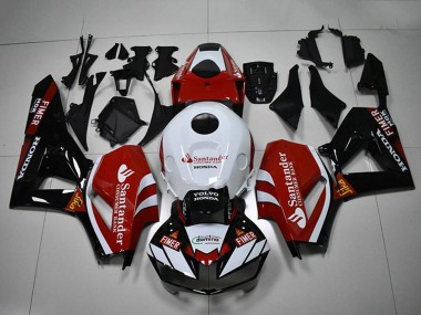 Descuento Carenados Moto Honda CBR1000RR 2012-2016 - Blanco Rojo Negro Brillante Santander