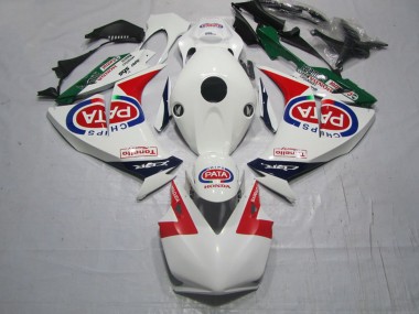 Descuento Carenados Moto Honda CBR1000RR 2012-2016 - Blanco Rojo Azul Verde PATA