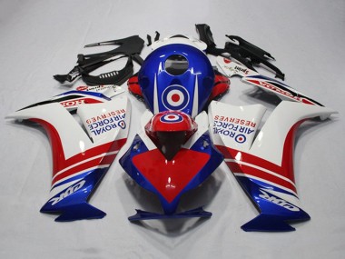 Descuento Carenados Moto Honda CBR1000RR 2012-2016 - Blanco Rojo Azul Royal Air Force Reserves