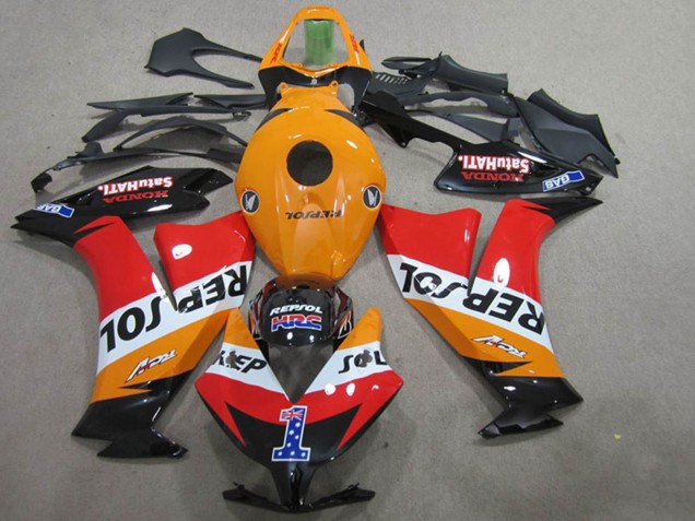 Descuento Carenados Moto Honda CBR1000RR 2012-2016 - Naranja Blanco Rojo Negro Brillante Repsol 1