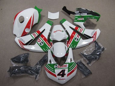 Descuento Carenados Moto Honda CBR1000RR 2008-2011 - Blanco Rojo Verde Castrol 4